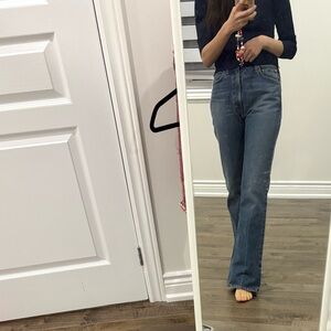 NWT Agolde Vintage Blue Flare Women's Jeans